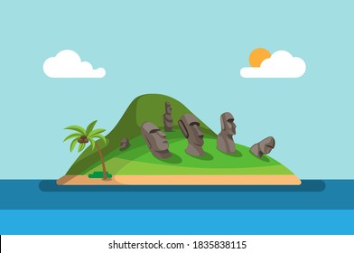 Island Statues Royalty Free HD Stock Photo and Image