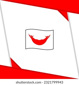 Easter Island Flag Abstract Background Design Template. Easter Island Independence Day Banner Social Media Post. Easter Island Independence Day