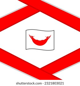 Plantilla de diseño de fondo de resumen de bandera de Isla de Pascua. Cartel del Día de la Independencia de la Isla de Pascua en medios sociales. Plantilla de Isla de Pascua