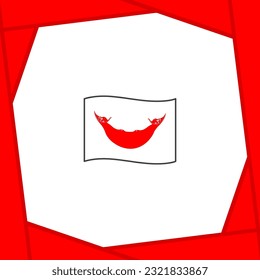 Easter Island Flag Abstract Background Design Template. Easter Island Independence Day Banner Social Media Post. Easter Island Banner