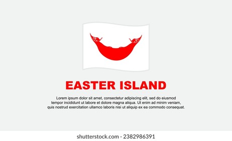 Easter Island Flag Abstract Background Design Template. Easter Island Independence Day Banner Social Media Vector Illustration. Easter Island Background