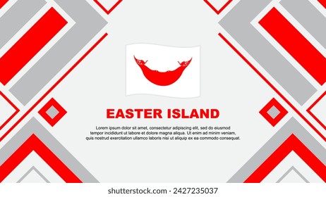Easter Island Flag Abstract Background Design Template. Easter Island Independence Day Banner Wallpaper Vector Illustration. Easter Island Flag