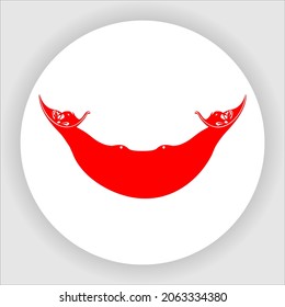 Easter Island Flat Rounded Country Flag Icon