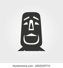 Easter Island icon - Simple Vector Illustration