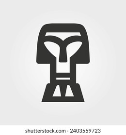 Easter Island icon - Simple Vector Illustration