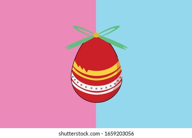 Easter Kawai Bunny Illustration Character