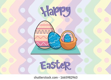 Easter Kawai Bunny Illustration Character