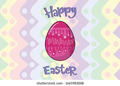 Easter Kawai Bunny Illustration Character