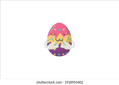 Easter Kawaii Cute Egg Quiet