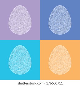 Easter lacy egg set