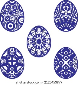 Easter Laser Cut SVG, easter egg decorative coloring page