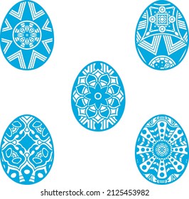 Easter Laser Cut SVG, easter egg decorative coloring page