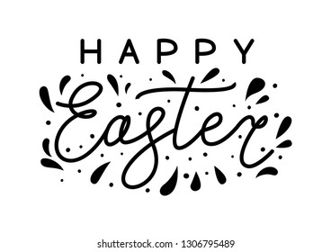 Elemento de letras de Pascua aislado en blanco