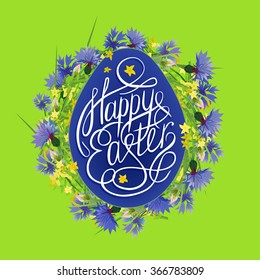 Easter Lettering vector 