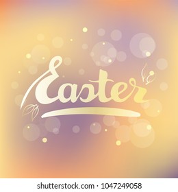 Easter lettering, vector illustration for sales, greeting, banner or discounts