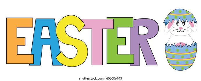 Easter Letters and Bunny