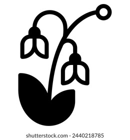Easter Lily Icon For web, app, infographic, etc