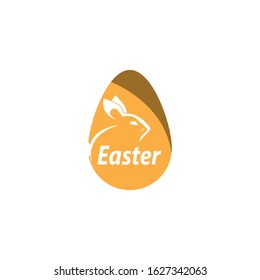 Easter logo vector template illustration