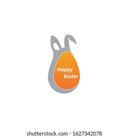 Easter logo vector template illustration