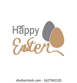 Easter logo vector template illustration
