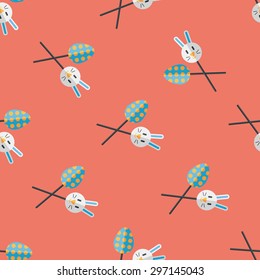 easter lollipop flat icon,eps10 seamless pattern background