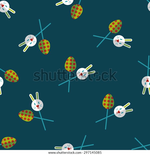 Download Easter Lollipop Flat Iconeps10 Seamless Pattern Stock ...