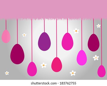Easter modern pink wallpaper