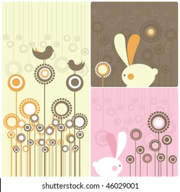 Easter Modern Twist Decor Element Vector Illustration