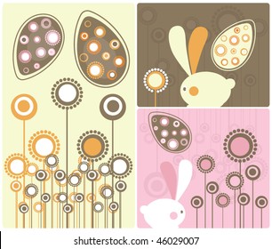 Easter Modern Twist Decor Element Vector Illustration