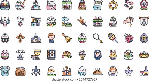 Easter monday icons High-Quality Vector Icons Collection with Editable Stroke. Ideal for Professional and Creative Projects.