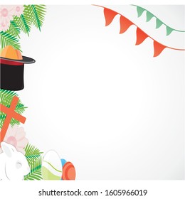 Easter nature spring scene background. Beautiful colorful eggs in spring grass meadow