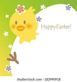 Easter newborn chick