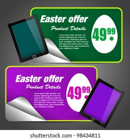 Easter Offer Design with Phone or E-reader