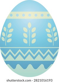 Easter is one of the most colorful and meaningful celebrations of the year, bringing together traditions of family gatherings, religious observances, festive decorations, and creative crafts. Among all Easter symbols, the decorated Easter egg remains one of the most recognizable. It represents new beginnings, hope, renewal, and the arrival of spring, making it a timeless subject for artists and designers.

This vector illustration showcases a decorative blue Easter egg featuring an elegant stylized leaf pattern, a top border of decorative dots, and lower bands with zigzag and flowing wavy lines. Designed in a clean, modern vector style, the artwork combines traditional Easterly symbolism with contemporary graphic design. It is ideal for greeting cards, printable stickers, party invitations, digital clipart, social media graphics, educational resources, packaging, seasonal marketing, and home décor.

Its balanced composition, cool blue tones, and decorative patterns make it suitable for a wide variety of creative and commercial applications.

The Symbolism of Easterly Eggs

Decorated eggs have been associated with Easterly for centuries. Across many cultures, eggs symbolize the beginning of life and the renewal of nature during spring.

An Eastertime egg commonly represents:

New life
Hope
Renewal
Growth
Joy
Prosperity
Celebration

These positive meanings have made Eastertime eggs one of the most enduring symbols of the holiday.

Why Blue Is Popular in Eastertime Designs

Blue is a calming and elegant color often used in seasonal artwork.

It is associated with:

Peace
Trust
Faith
Harmony
Freshness
Serenity

In Eastertime illustrations, color complements pastel spring palettes and creates a gentle, uplifting atmosphere.

The Meaning of the Leaf Pattern

Leaves are universal symbols of nature and repeat. Including a stylized leaf motif reinforces the spring theme and celebrates the return of greenery after winter.

Leaf patterns symbolize:

Growth
Life
Renewal
Nature
Balance
Environmental awareness