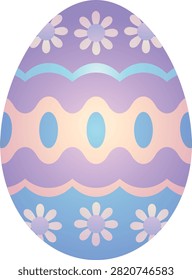 Easter is one of the world's most celebrated spring holidays, bringing together traditions of joy, renewal, family, and creativity. Among the many symbols associated with Easter, the decorated Easter egg remains one of the most recognizable. Beautifully designed eggs represent new beginnings, hope, and the arrival of spring, making them popular elements in seasonal artwork and festive decorations.

This digital illustration features a purple Easter egg decorated with delicate flowers and elegant wavy stripes in pastel shades of light blue, lavender, and soft orange. Designed in a clean vector style, the artwork combines traditional Eastertide symbolism with a modern decorative aesthetic. Its cheerful color palette and charming floral details make it suitable for greeting cards, invitations, social media graphics, party decorations, educational materials, printable crafts, stickers, and commercial design projects.

The illustration captures the beauty of spring through soft colors, floral ornamentation, and decorative patterns that celebrate the season of renewal.

The Symbolism of the Eastertide Egg

The Eastertide egg has been an important symbol for centuries, representing life, hope, and rebirth. Across many cultures, eggs are closely associated with the arrival of spring because they symbolize the beginning of new life.

Today, decorated Eastertime eggs represent:

New beginnings
Renewal
Growth
Hope
Joy
Prosperity

These timeless meanings make Eastertime ovum illustrations popular for both religious and secular celebrations.

History of Eastertime Ovum Decoration

Decorating eggs has long been an Eastertime tradition. Families and communities have used various artistic methods to create colorful and meaningful designs.

Traditional decoration techniques include:

Natural dyes
Hand painting
Wax-resist methods
Floral motifs
Geometric patterns

Modern digital illustrations continue this tradition while offering versatile graphics for print and online media.