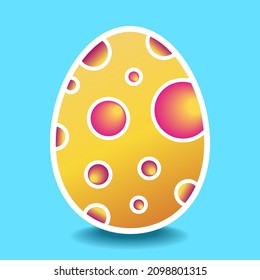 Easter ornaments. Vector color illustration.