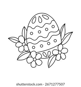 Ostern Umriss Malvorlage für Kind druckbar