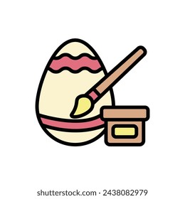 Ilustración vectorial de pintura de Pascua