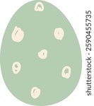 Easter Painted Egg Vector Illustration
