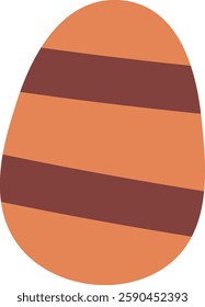 Easter Painted Egg Vector Illustration