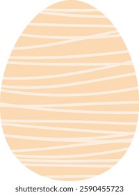 Easter Painted Egg Vector Illustration