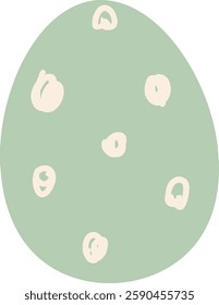 Easter Painted Egg Vector Illustration