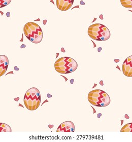 easter painting egg , cartoon seamless pattern background