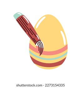 easter painting egg icon white background