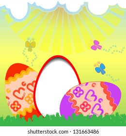 easter paper card