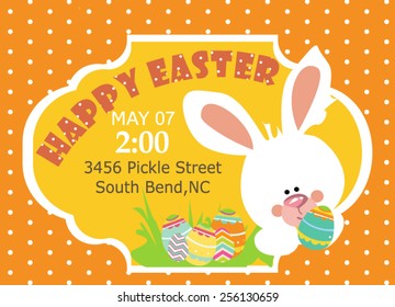 Easter party card
