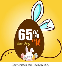 Descuento por huevos de huevo de fiesta de Pascua