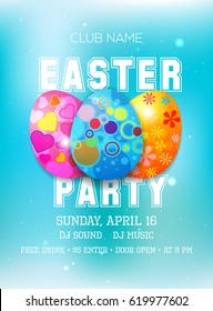 Easter party invitation with Easter egg