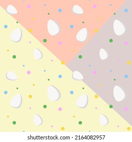 EASTER PATTERN OF CANDY EGGS WITHOUT BACKGROUND