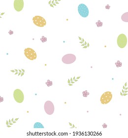 Easter pattern with color eggs